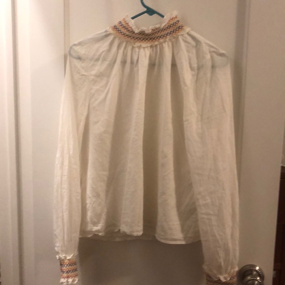 Warm nyc brand daisy blouse size 2 - Picture 6 of 7